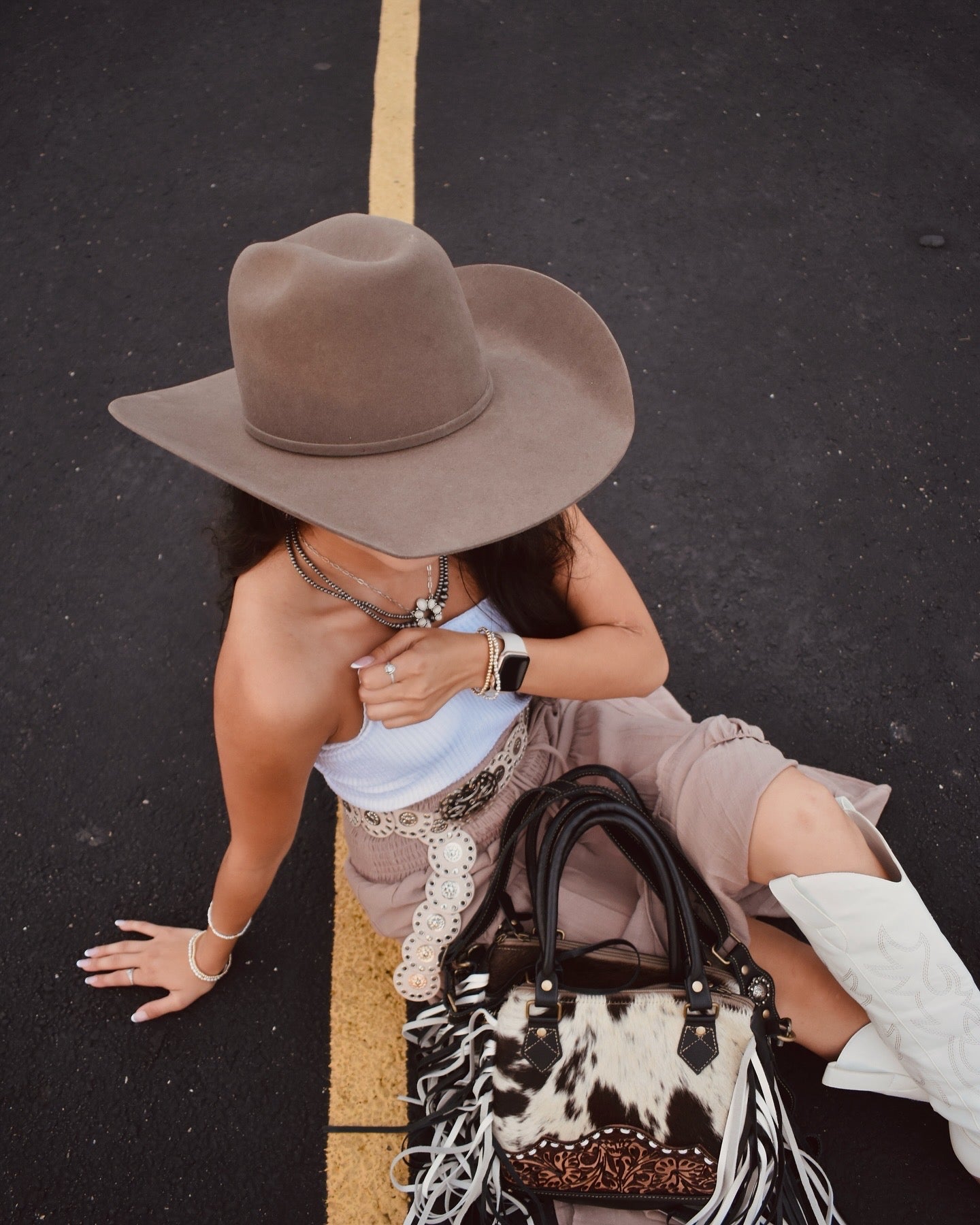 Cowgirl fringe cross-body