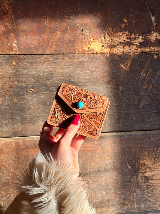 Turquoise Whisper Card Wallet