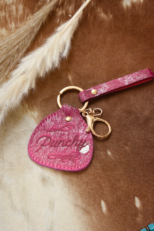 Rodeo pink key chain