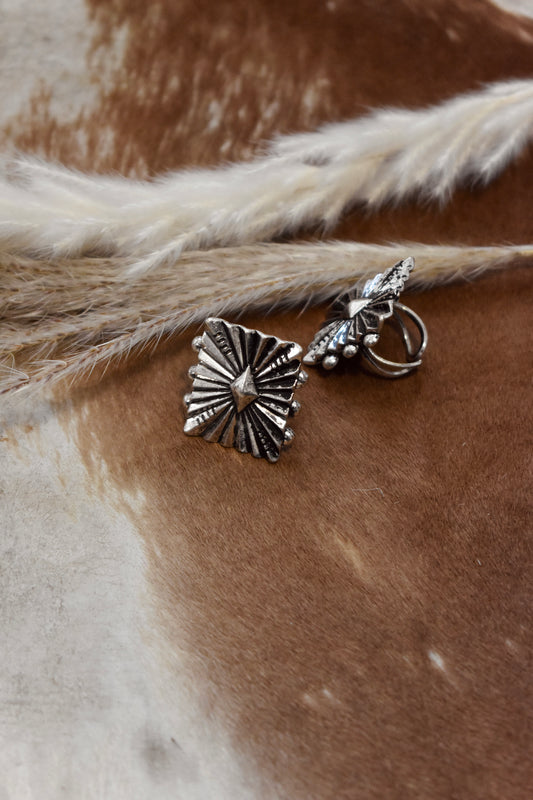 Rustic concho ring